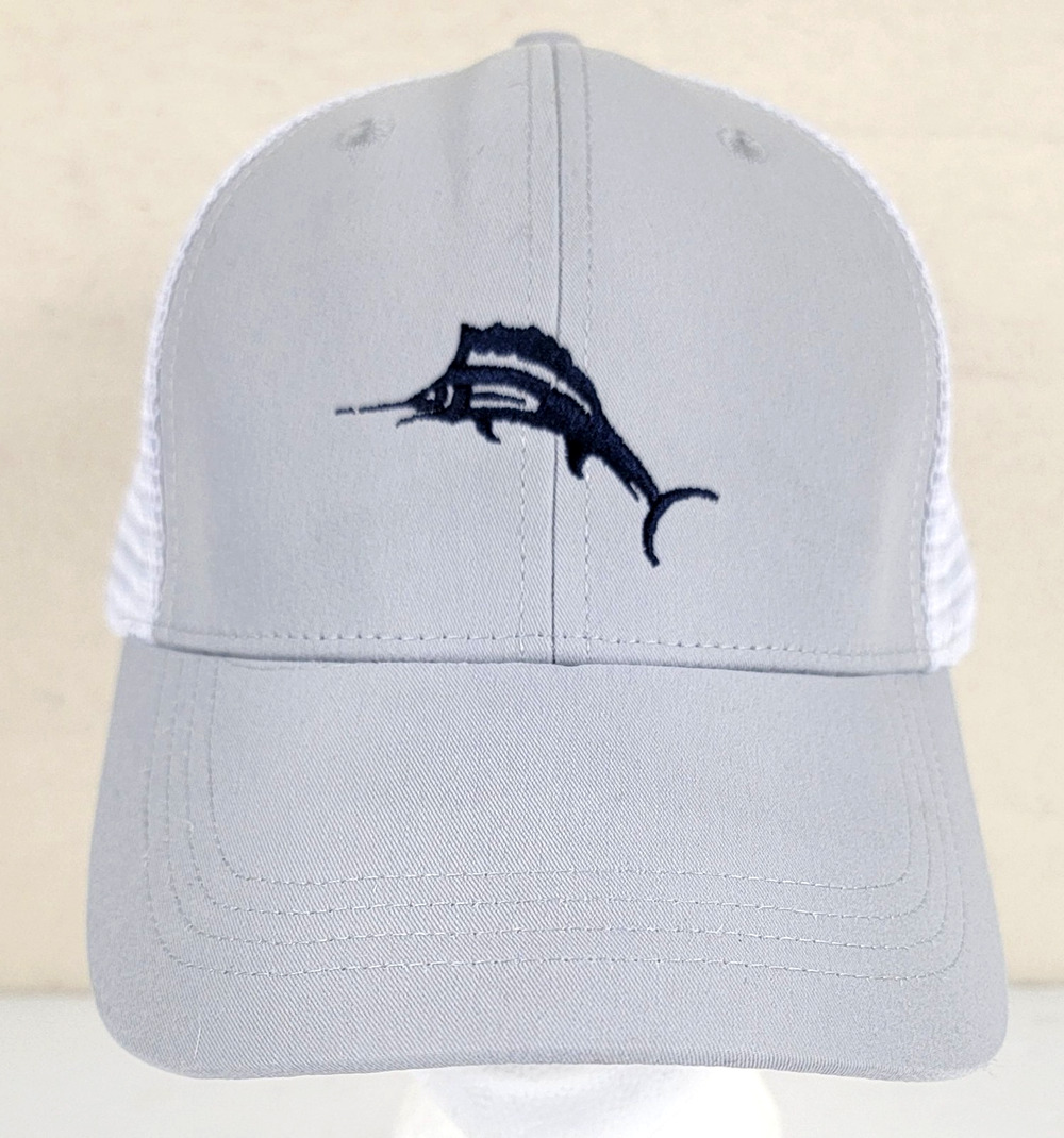Tommy Bahama Baja Margarita Marlin Trucker Hat Adjustable Snapback White